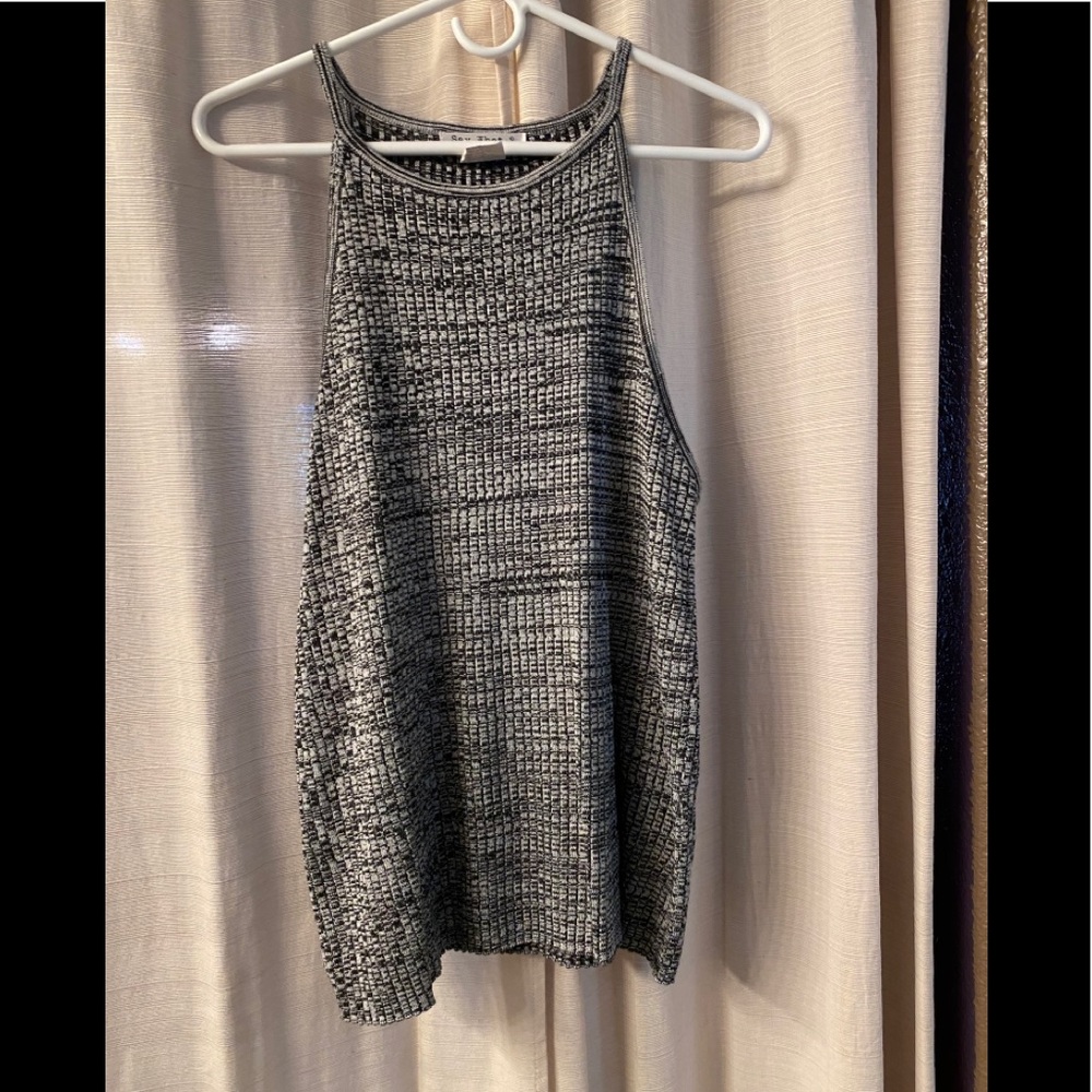Knit tank top